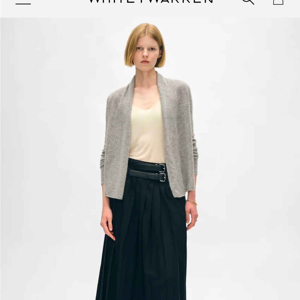 Cashmere Mini Trapeze Cardigan